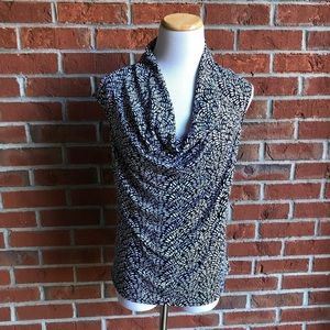 Worthington Petite Stretch Drape Neck‎ Top - PM